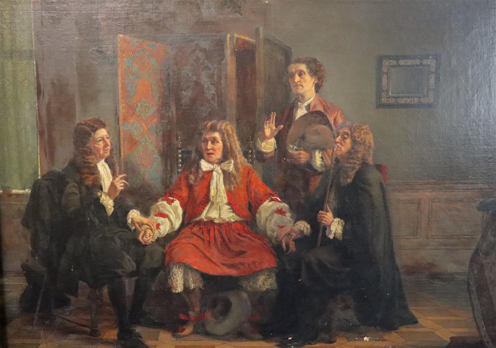 English School (19th century) The Patient 35 x 25in.